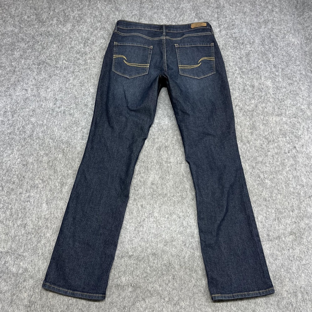 Signature Levi Strauss Jeans Women 10M Blue Modern Straight Stretch Denim Pants - Picture 2 of 16